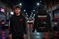 MIDNIGHT RUNNER - Street Racing Hoodie - BLACK